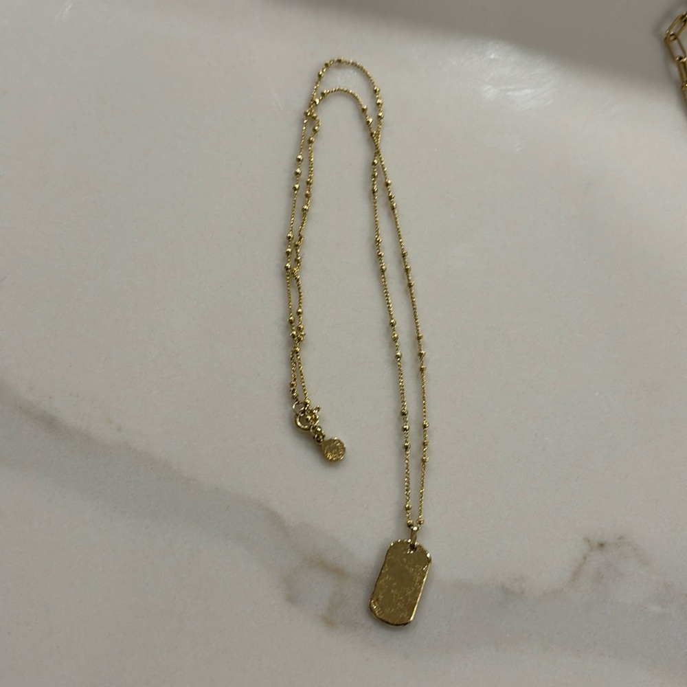 Gorjana Griffin Dog Tag Necklace